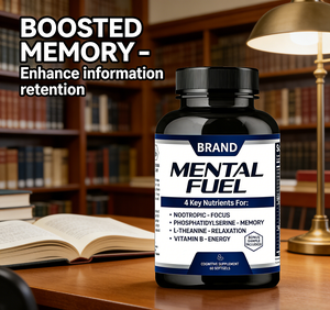 Cápsulas para la Concentración OEM ODM, Suplemento Cerebral Premium en Cápsulas, Envase en Botella, Extracto <span class=keywords><strong>Natural</strong></span> - Product Image 1