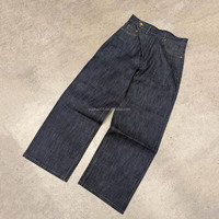 Fabricant de pantalons pour hommes, jeans en denim japonais selvedge vintage, coupe ample et plissée, style stacked, sur mesure
