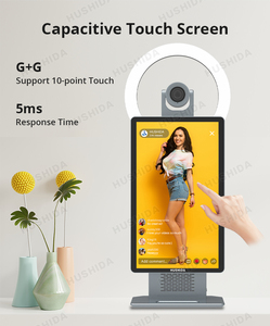 Hushida 15.6 Inch <span class=keywords><strong>Video</strong></span> Trực Tiếp Phát Sóng 4K Livestream HD Máy Ảnh Màn Hình Dòng Trực Tiếp Máy Cho Tik/Facebook/Shopee - Product Image 5