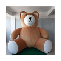 Costume de mascotte géante gonflable unisexe en peluche de fantaisie ours en peluche à grande échelle promotion d'événement Costume de poupée d'Halloween