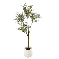 Plantes artificielles en bambou, faits à la main en plastique, résistantes aux UV, écologiques, pour Noël, Nouvel An, Halloween, mariage, Pâques, intérieur
