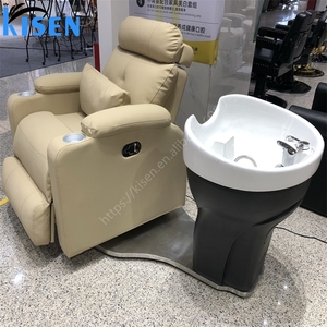 Kisen 2024 moderno salone di bellezza elettrico sedia da massaggio shampoo letto <span class=keywords><strong>parrucchiere</strong></span> rilassante regolabile lavaggio dei <span class=keywords><strong>capelli</strong></span> per il barbiere - Product Image 5
