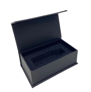 Wholesale Custom Logo Spot UV High-End Black <b>Magnetic</b> Flip Rigid Eco-Friendly <b>Gift</b> <b>Box</b> Flat Pack Recyclable for Apparel Cosmetic - Product Image 2
