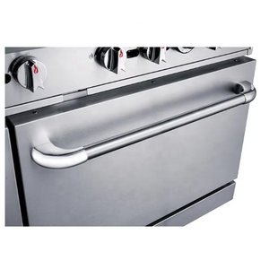 DCR24-4B Cocina Industrial de Acero Inoxidable de Alta Eficiencia Tipo Americano de 24 Pulgadas con 4 Quemadores, Plancha, Horno para Restaurante - Product Image 4