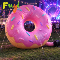 Donut géant gonflable réaliste personnalisé pour la promotion publicitaire gonflable