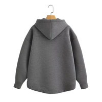 Sweat à capuche zippé Artisan Air Layer personnalisé, streetwear, coupe ample, épaules tombantes, pour homme, oversize, de créateur