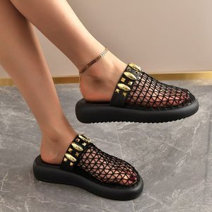 Pantofole con stampa leopardata in maglia di pile e fodera in pelle di pecora con fiocco, calzature invernali calde da donna - Product Image 1