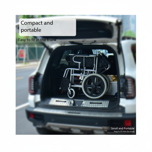 Fauteuil roulant pliant manuel léger économique et durable pour les personnes âgées-Heavy Duty avec des meubles d'hôpital de grand confort - Product Image 1