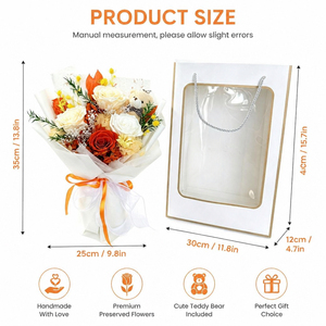 Offerta Speciale: Bouquet di Rose Stabilizzate e Fiori Secchi Fatti a Mano di Lusso per Decorazioni Matrimoniali, Capodanno Cinese, Festa del Papà, Halloween - Product Image 4
