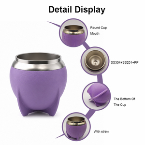 Argentine <strong>Matai</strong> 304 Stainless Steel Vacuum Insulated Bullet-Shaped Portable Coffee Cup Daily Use Eco-Friendly Tumbler - Product Image 2