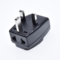 Adaptateur de voyage universel 3 en 1 pour prise britannique avec sortie AC pour ordinateur portable, téléphone portable et appareil photo - Tout neuf