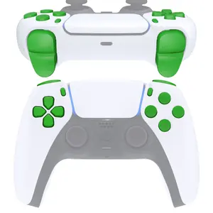 For PS5 Accessories 11 in 1 Green Customized Replacement Trigger L1 L2 R1 R2 Click eXtremeRate PS5 Button