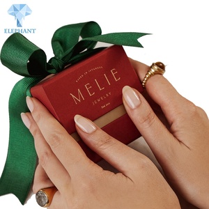 Luxury Wedding Valentine's Earring <b>Ring</b> Necklace <b>Gift</b> Packaging Custom Jewelry <b>Box</b> - Product Image 4