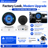 Radio Mobil Android 15 MINI R56 2007-2010 11,8 Inci dengan CarPlay Nirkabel GPS untuk Dasbor Navigasi Multimedia Lama