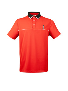 เสื้อโปโลชายสีเหลืองหรือสีตามสั่ง แขนสั้น ปักลายกอล์ฟ ผ้าถักแห้งเร็ว ทรงปกติ สีพื้น - Product Image 3