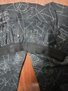 Pantalon de jogging pour homme, coupe droite, style hip-hop, en toile respirante, motif automnal, logo à la taille, taille mi-haute, fermeture éclair, devant plat, pantalon de sport - Product Image 4