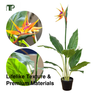 Burung surga tanaman helifonia, batang bunga buatan bunga permanen, digunakan untuk pesta DIY, kantor, dan tampilan dekorasi rumah - Product Image 3