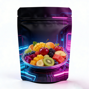 Custom Logo/Design Resealable Stand Up Mylar <b>Bags</b> Smell Proof Aluminum Foil <b>Zip</b> Lock Pouch with Hang Hole for Food Packaging - Product Image 3