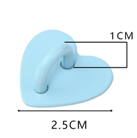 Xinglianda Décalque Cœur Lisse DIY Accessoires Coque Téléphone Style Ins Pompon Suspendu Métal Fait Main 1.5x2.5cm Compatible Toutes Marques