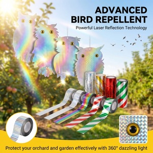 Ruban répulsif holographique double face personnalisé OEM, anti-<span class=keywords><strong>pigeons</strong></span>, pour ferme et jardin - Product Image 3
