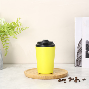 BPA Free Modern Doppelwandige isolierte <span class=keywords><strong>Reise</strong></span> Keramik Koffee Cup Edelstahl Kaffee Becher Flip Deckel Doppel Zauberstab Isoliert <span class=keywords><strong>Reise</strong></span> - Product Image 6