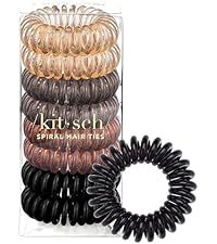 Attaches pour cheveux en spirale invisibles <span class=keywords><strong>Invisibobble</strong></span>, maintien <span class=keywords><strong>élastique</strong></span> fort, pour tous types de cheveux, unisexe, lot de 8 (transparent et marron) - Product Image 4