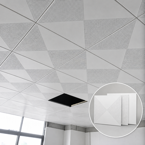 Pannelli <span class=keywords><strong>per</strong></span> Controsoffitto in Alluminio 600x600mm, Rivestimento in Polvere, Insonorizzati e Impermeabili <span class=keywords><strong>per</strong></span> Centri Commerciali, Scuole, Ospedali - Product Image 1