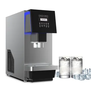 सस्ते रेस्तरां 25kg स्वत: औद्योगिक वाणिज्यिक तेजी से ब्लॉक बर्फ गेंद घन निर्माता मशीन के साथ मशीन पानी निकालने की मशीन