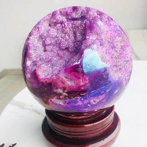 ลูกบอลสฟาเลอร์ไรต์ชุบสังกะสีคุณภาพสูง เป็นมิตรกับสิ่งแวดล้อม สำหรับตกแต่งบ้านและสำนักงาน รวมถึงเทศกาลต่างๆ - Product Image 6