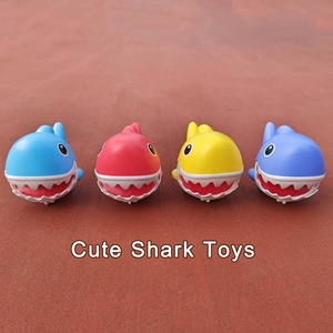Petite voiture à inertie en plastique éducative en forme de requin de dessin animé, jouet à presser et à faire rouler, pour cadeau d'enfant - Product Image 2