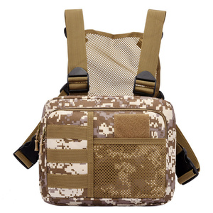 Tiện ích ngoài trời <span class=keywords><strong>Molle</strong></span> chiến đấu chiến thuật Giàn Khoan ngực bền EDC ngực gói phía trước túi Mens chiến thuật vest - Product Image 5