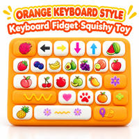 Jouet souple anti-stress en PU à rebond lent, clavier simulé viral transfrontalier, pour adultes, vendu individuellement