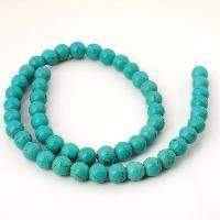 Vente en gros cristal Syn.Turquoise perles pierre précieuse ronde perles de guérison d'énergie en vrac pour la fabrication de bijoux bricolage