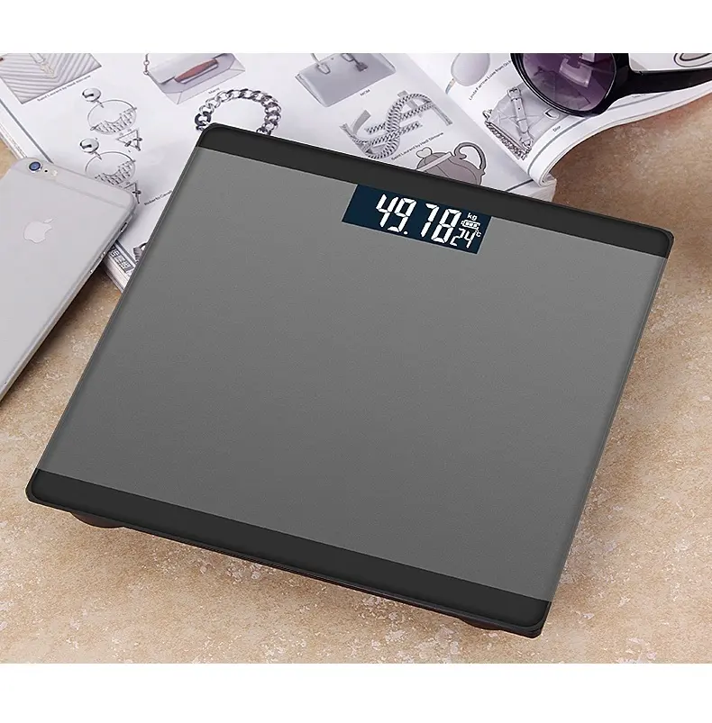 Весы напольные с ЖК-дисплеем и черной подсветкой, 0,05 кг