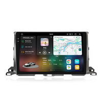 Lecteur DVD de voiture Android 13 avec écran tactile 2K UIS 7870 de 10,36 pouces, autoradio, lecteur vidéo pour Toyota Highlander 2013-2018