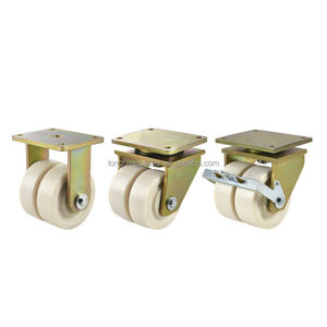 Rodízio de carga pesada Fornecedor Fabricante Logística Extra MC <span class=keywords><strong>Nylon</strong></span> Pu 150Mm <span class=keywords><strong>200Mm</strong></span> 250Mm Giratório Heavy Duty Rodízio com Freio - Product Image 2