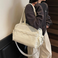 Sac de voyage léger multicolore avec poche pour trolley, bandoulière réglable, grande capacité, sac à main multi-poches