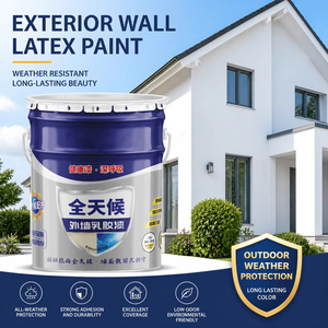 Peinture murale extérieure en latex toutes saisons, revêtement mural extérieur résistant aux intempéries, anti-décoloration, faible odeur - Product Image 1