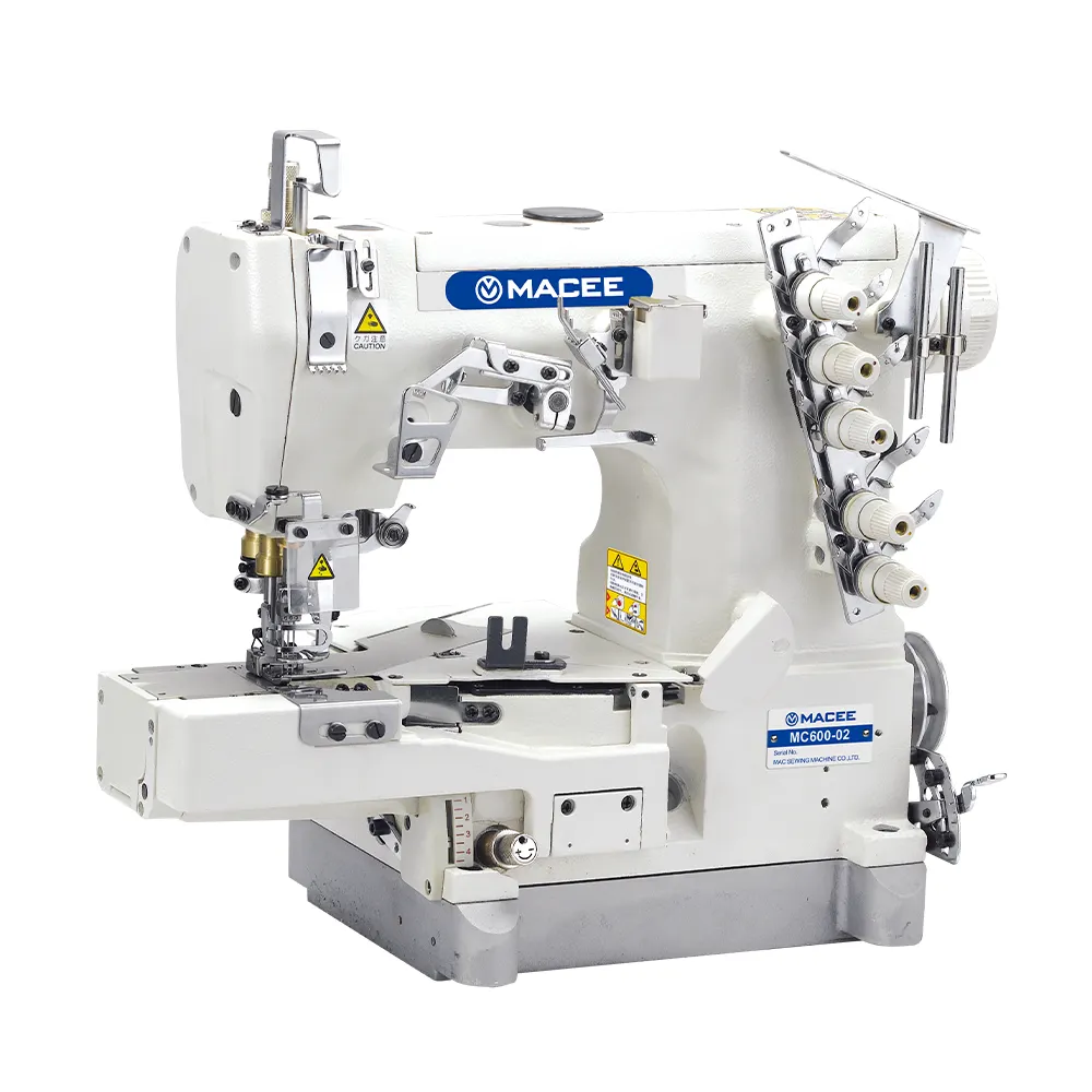 MC 600-02BB new high speed cylinder bed interlock industrial sewing machine with tape binding