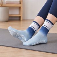 Chaussettes de Pilates personnalisées antidérapantes pour le fitness et le yoga, chaussettes de barre de danse, chaussettes à grip pour femmes pour studio de Pilates