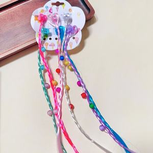 Perruque de tresse sale et fraîche colorée pour enfants nouvelles filles exécutant un clip de griffe de trompette de danse de rue - Product Image 4