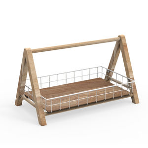 ชั้นวางขนมปังทำจากไม้ไผ่ทำมือธรรมชาติชั้นวางขนมปังออกแบบรูปทรงชิงช้า - Product Image 3