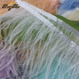 Bán buôn giá rẻ đà điểu lông ren Trims nhuộm Fluffy tua cho may thủ công Quần áo phụ kiện - Product Image 3