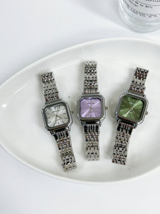 Fashion Art Women's Quartz <strong>Watch</strong> Square Dial Stainless Steel <strong>Watch</strong> Retro Simple Women's <strong>Watch</strong> - Product Image 5