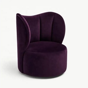Sillón Giratorio <span class=keywords><strong>Regency</strong></span> a Precio de Fábrica, Diseño Moderno de Mediados de Siglo, Tapizado en Terciopelo de Colores, para Sala de Estar u Hotel, Garantía de 10 Años - Product Image 4