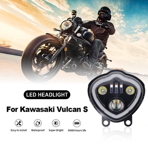 Phare LED noir pour moto Yongjin pour <span class=keywords><strong>Kawasaki</strong></span> Vulcan S <span class=keywords><strong>650</strong></span>/ EN650 2015-2019 - Product Image 1