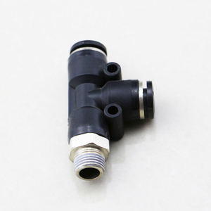 Pd t Kết nối nhựa các bộ phận khí nén 1/8 1/4 3/8 1/2 bên trong ren để nhanh chóng phù hợp với kết nối khí nén Brass TEE fiiting - Product Image 4