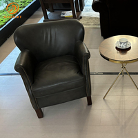 Echtes Leder Antike Vintage Klassische Holz möbel Royal Design Villa Europäisches High-End Hotel Anpassbarer Lounges essel