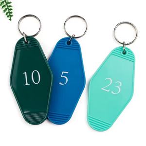 Vente en gros de porte-clés en acrylique personnalisés gravés et imprimés avec logo personnalisé et porte-clés d'hôtel - Product Image 3