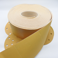 Eponge de ponçage en mousse d'oxyde d'aluminium Oem Rouleau de sable Papier de verre jaune pour polissage pour voiture/bois/mur